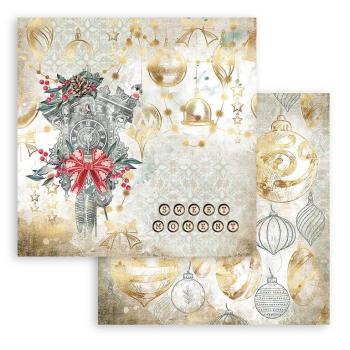Stamperia 12x12 Paper Pad Romantic Christmas #SBBL96