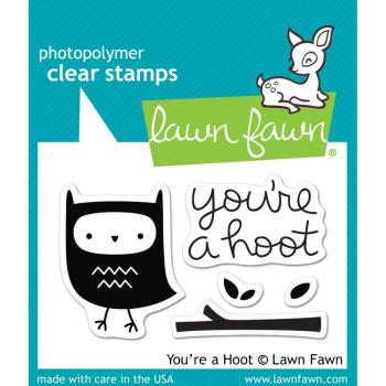 Lawn Fawn Clear Stamp - You`re a Hoot