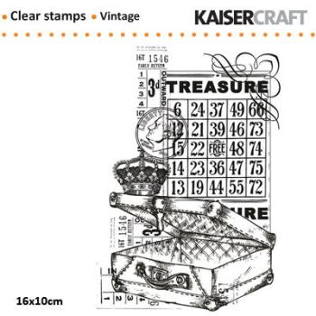 Kaiser Craft Clear Stamp Vintage Treasure