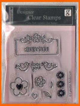Designer Clear Stamp - Adore You