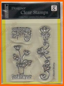 Designer Clear Stamp - Celebrate Spring