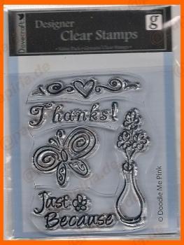 Designer Clear Stamp - Thanks