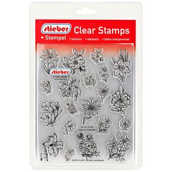 stieber® Clear Stamp Set Blüten Klein CS852