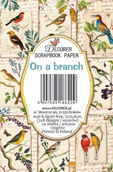 #137 Decorer Mini Scrapbook Paper Set On a Branch