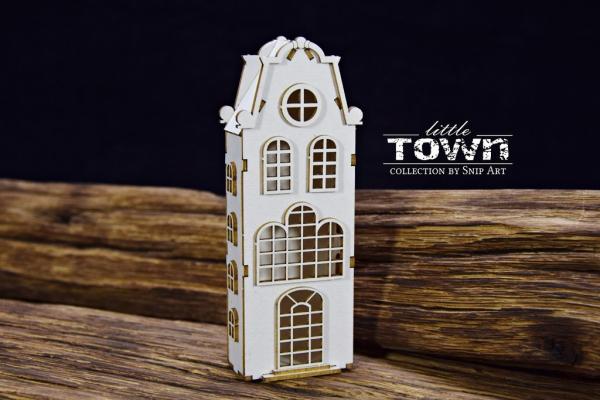 SnipArt Chipboard Little Town Tenement House #24875