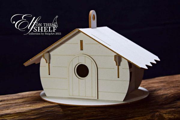 SnipArt Chipboard Elf on the Shelf 3D House #55030