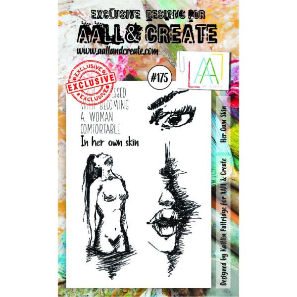 AALL & Create Clear Stamp A6 Set #175 Her Own Skin