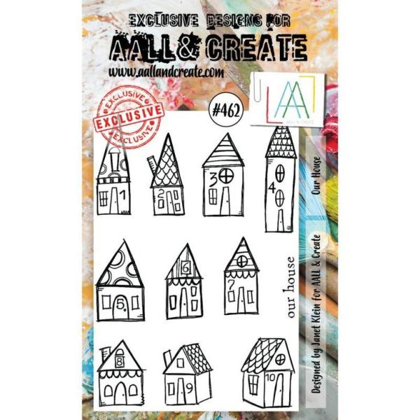 AALL & Create Clear Stamp A6 Set #462 Our House