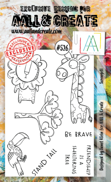 AALL & Create Clear Stamps A6 Set #526 Serengeti