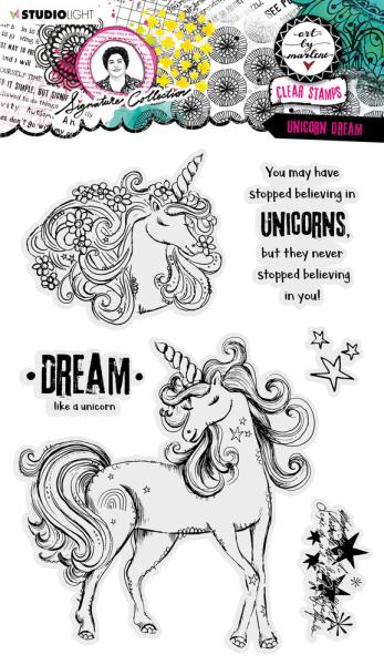 Art by Marlene Clear Stamp Unicorn Dreams #404