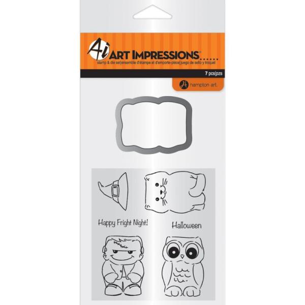 Art Impressions People Clear Stamp Fright Night