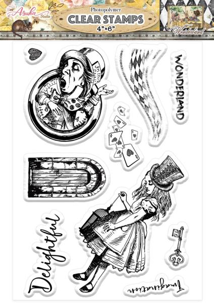 Asuka Studio Clear Stamps Set Wonderland 1