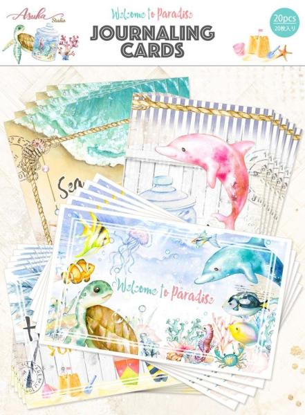 Asuka Studio Journaling Cards Welcome to Paradise
