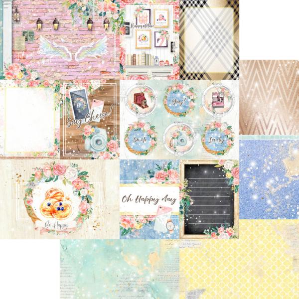 Asuka Studio 12x12 Paper Pack Journaling Cards Happy Place