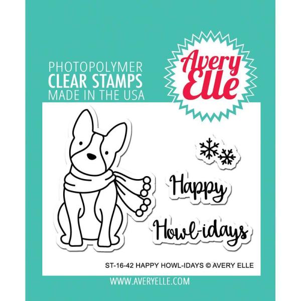 Avery Elle Clear Stamp Set  Happy Howlidays #AE1642