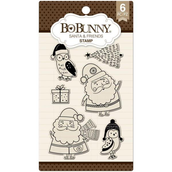 BoBunny Essentials Stamps Santa & Friends