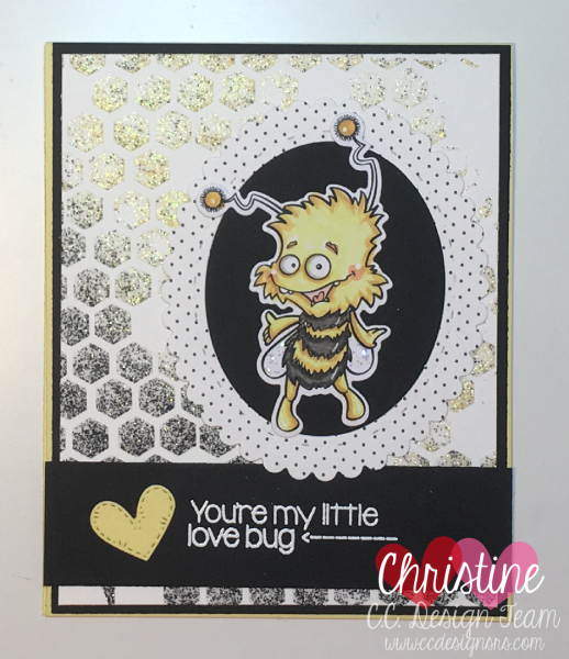 C.C Designs Clear Stamp Set Cutie Bug #0130
