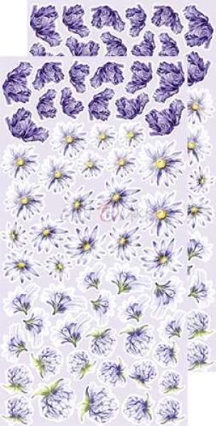Craft O Clock Basic Flowers Set 7 Lavender