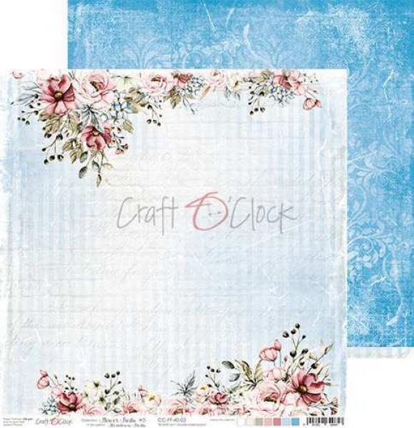 Craft O Clock 12x12 Paper Pad Flower Fiesta