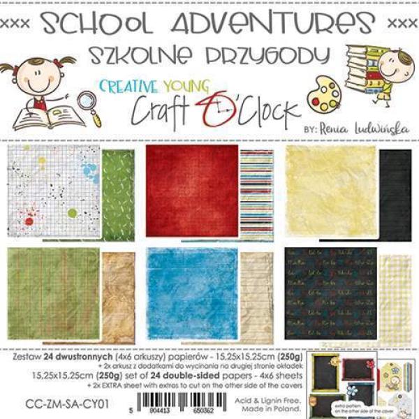 Craft O Clock 6x6 Paper Pad School Adventures