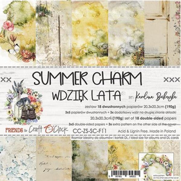 Craft O Clock 8x8 Paper Pad Summer Charm