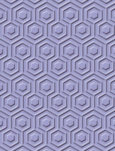 Craft Concepts Embossing Folder Hexagon Illusion