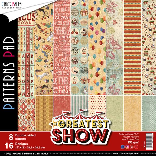 Ciao Bella 12x12 Patterns Pad The Greatest Show #CBT027