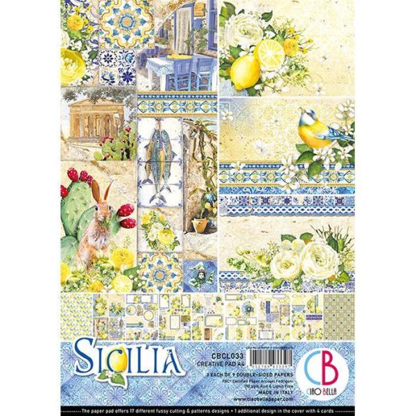 Ciao Bella A4 Creative Pad Sicilia #CBCL033