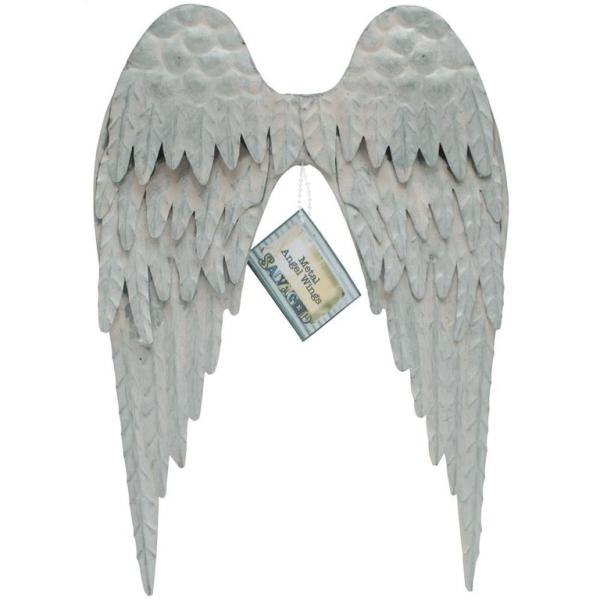 Copper Patina Metal Angel Wings 8"X10"