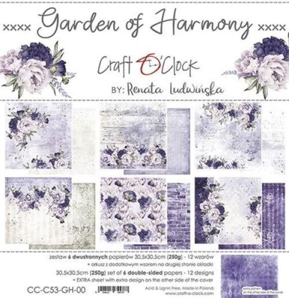 Craft O Clock 12x12 Paper Pad Garden of Harmony