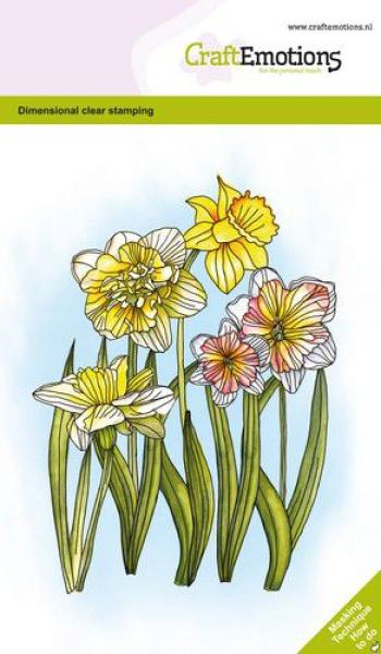 CraftEmotions Clear Stamp Daffodils #1351
