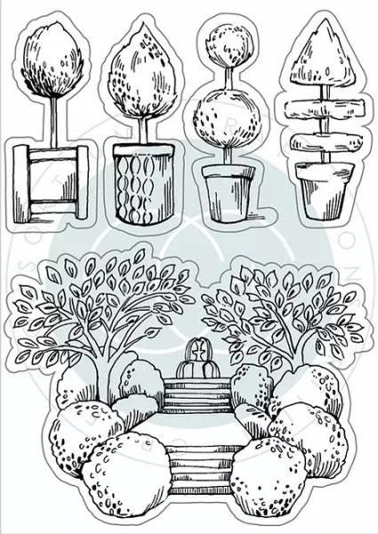 Craft Consortium Clear Stamp Topiary #61