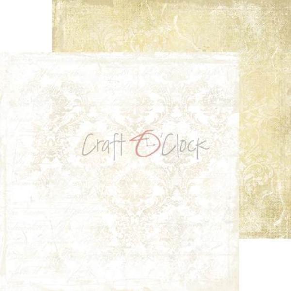 Craft O Clock 6x6 Paper Pad White Beige Mood #04