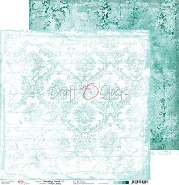 Craft O Clock 12x12 Paper Pad Turquoise Mood #05