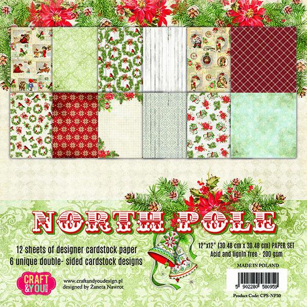 Craft & You Design 12x12 Inch Paper Pad North Pole