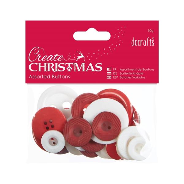 Create Christmas Assorted Buttons Nordic Christmas