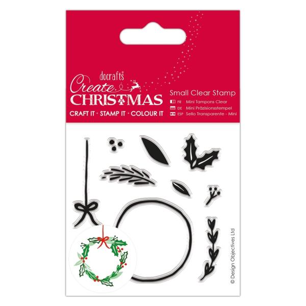 Create Christmas Clear Stamp Build Your Own Wreath