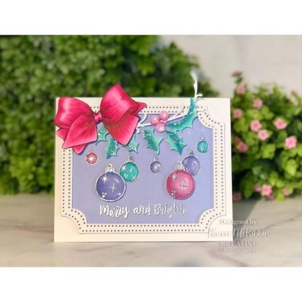 Creative Expressions Clear Stamps Christmas Ornaments #970