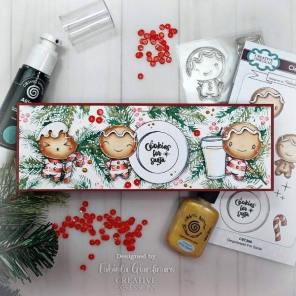 Creative Expressions DL Clear Stamps Gingerbread For Santa #966