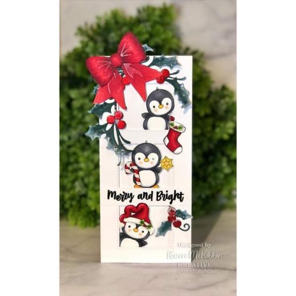 Creative Expressions DL Clear Stamps Santa Penguins #967