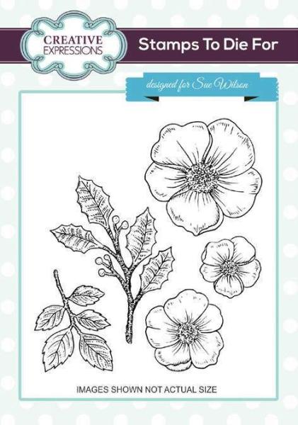 Creative Expressions Stamps To Die For Christmas Rose