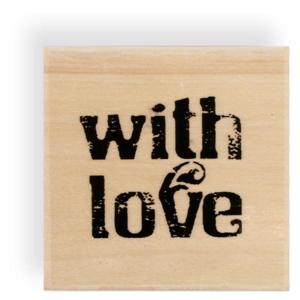 Dovecraft Wood Stamp With Love