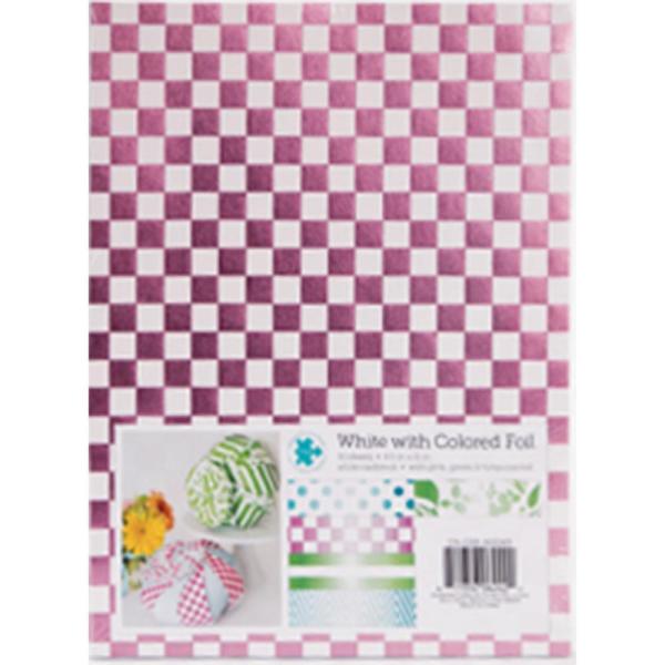 DCWV 8X11 Cardstock White with Color Foil
