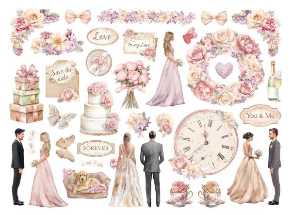DFLDC89 Stamperia Romance Forever Die Cuts Assorted Ceremony Edition (36pcs)
