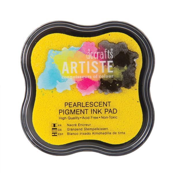 Artiste Pigment Ink Pads Pearlescent Gold Shimmer #550124