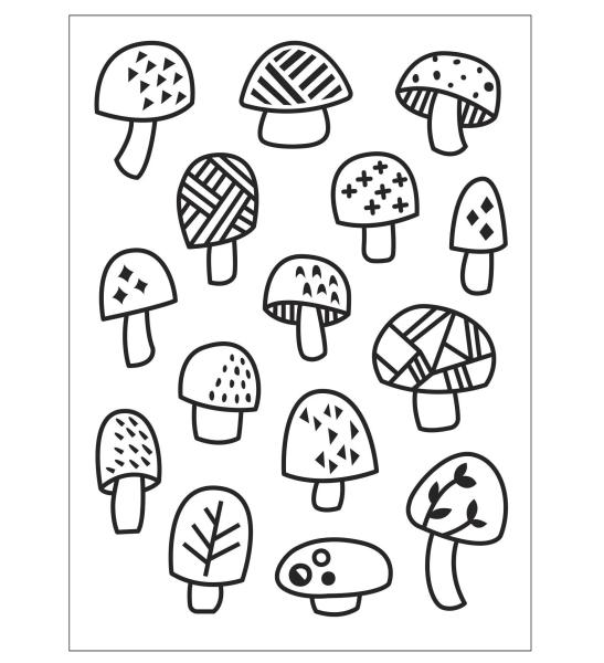 Darice Embossing Folder Mushrooms #284