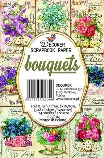 #45 Decorer Mini Scrapbook Paper Set Bouquets