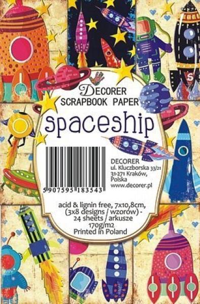 #59 Decorer Mini Scrapbook Paper Set Spaceships