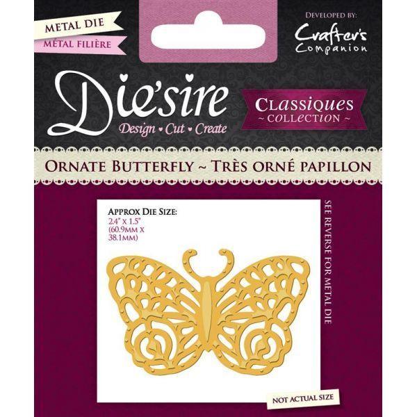 Die'sire Classiques Die Ornate Butterfly