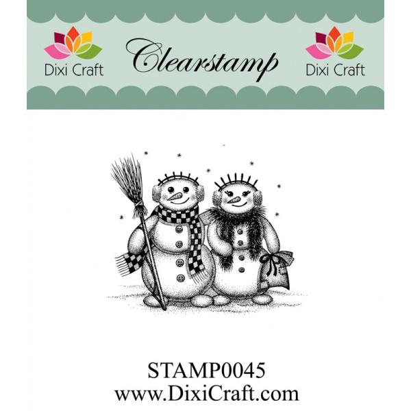 Dixi Craft Clear Stamp Snowmen Couple #0045